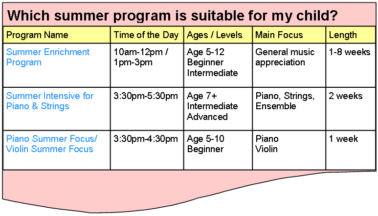 Summer Program